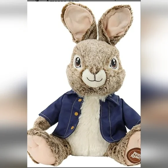 Peter Rabbit Plush Toy with Blue Jacket - Picture 3 of 12